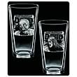 Walking Dead Fresh Meat Rise & Feed Etched Pint Glass 2-Pack